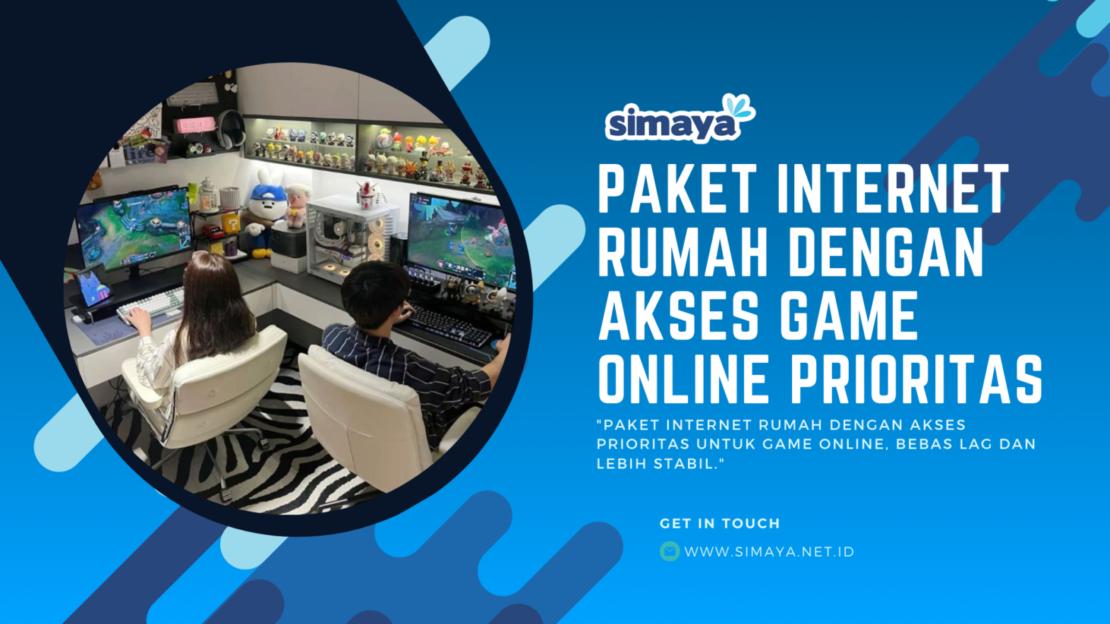 Paket internet rumah dengan akses game online prioritas