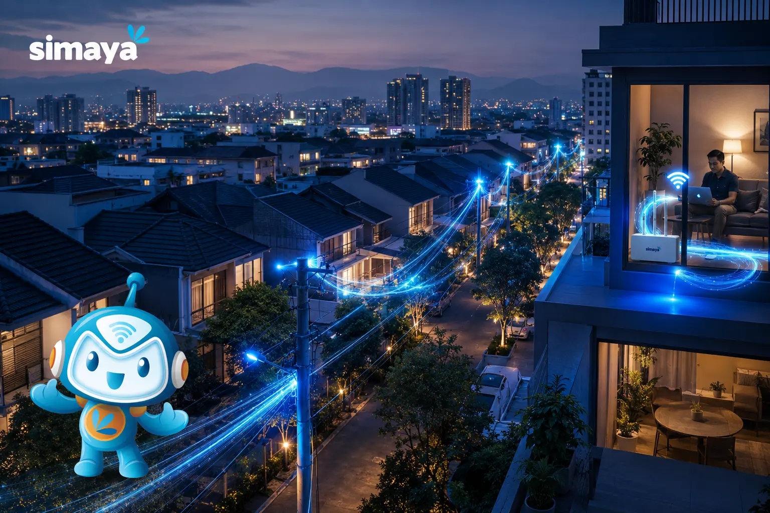 Alt Text:
Teknologi fiber optik untuk internet rumah Bandung
