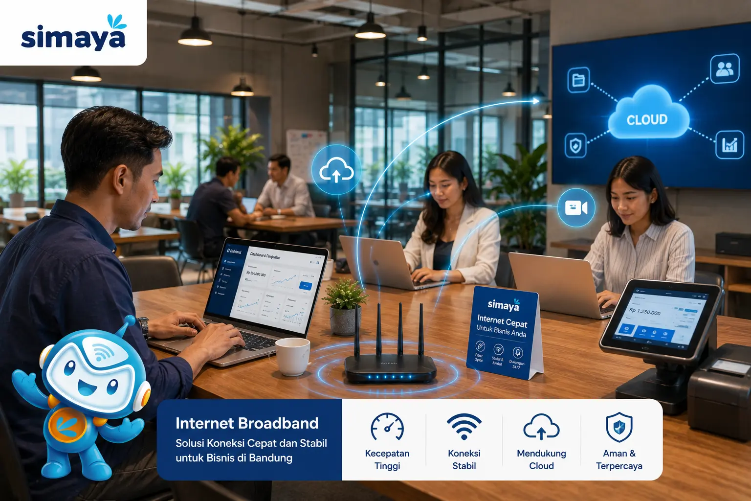 Internet broadband untuk kawasan bisnis di Bandung