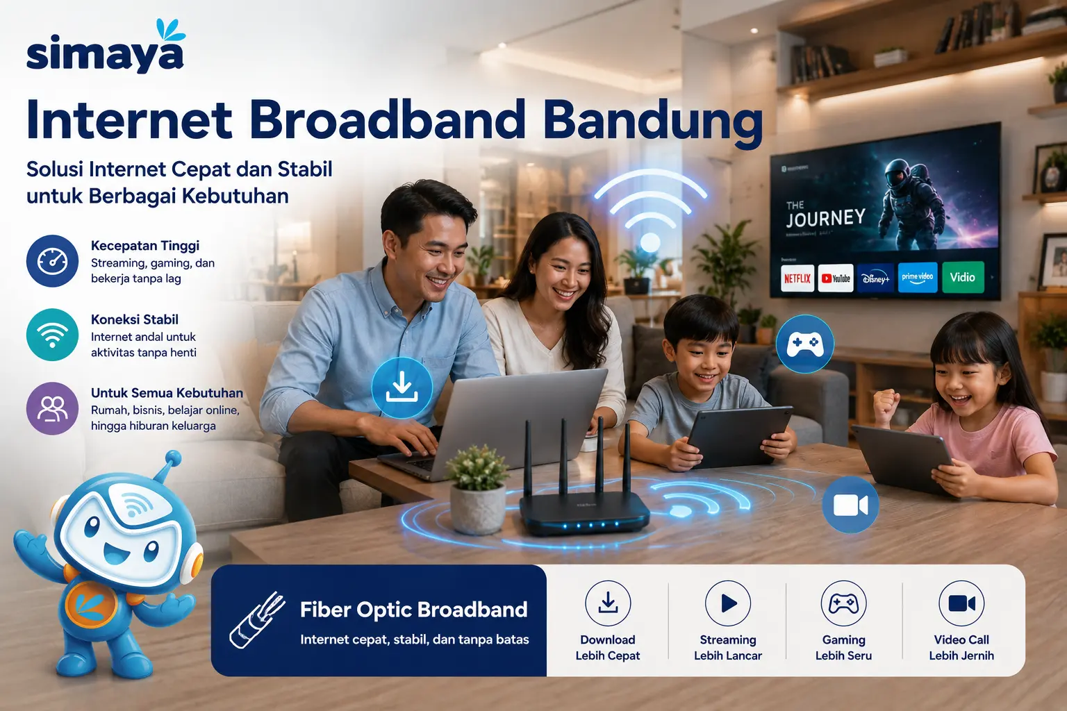 Internet Broadband Bandung cepat dan stabil dari Simaya untuk rumah dan bisnis