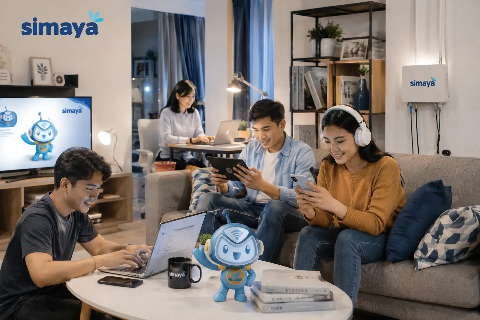 Aktivitas digital masyarakat Bandung menggunakan internet cepat