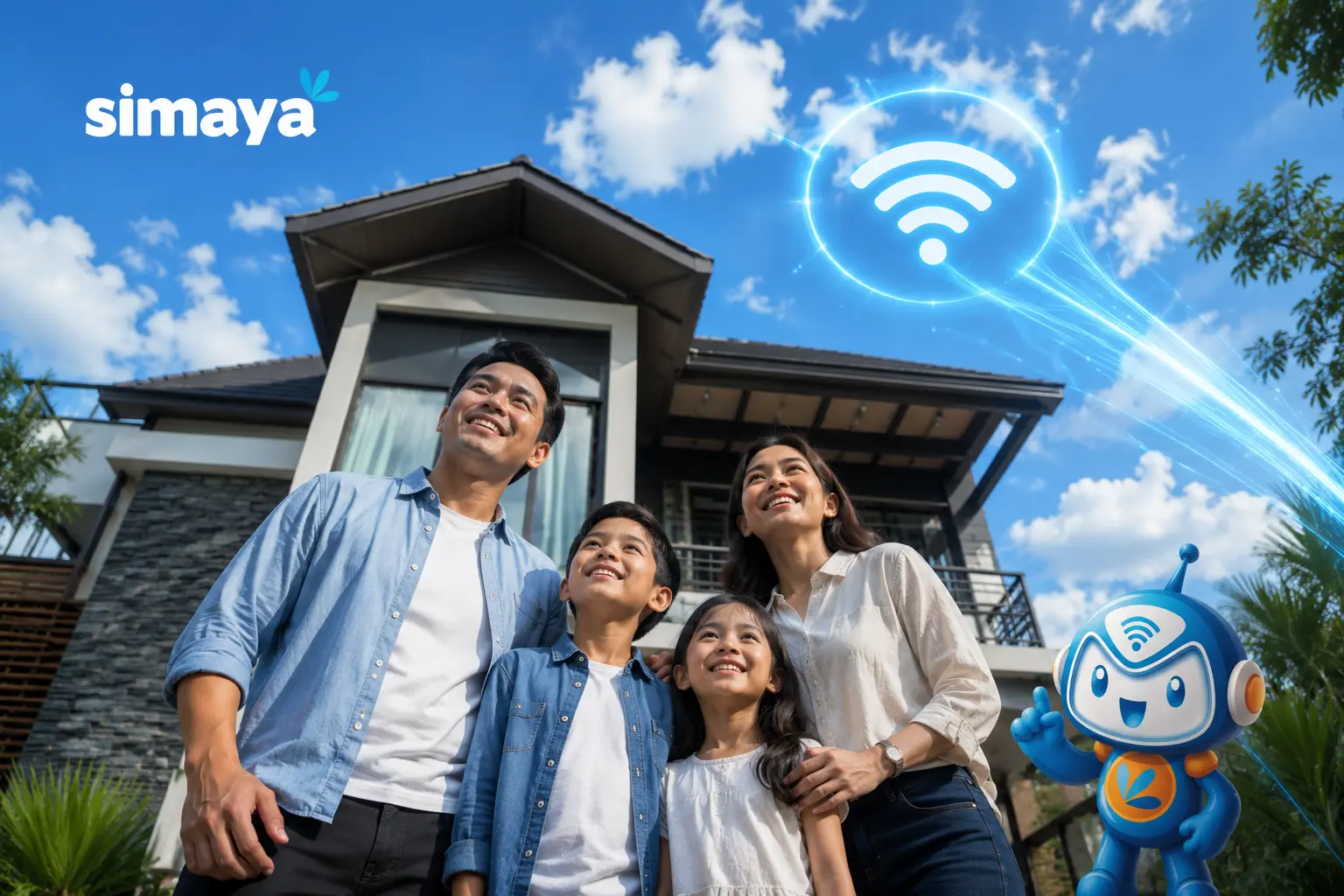 Keluarga Bandung menikmati internet stabil