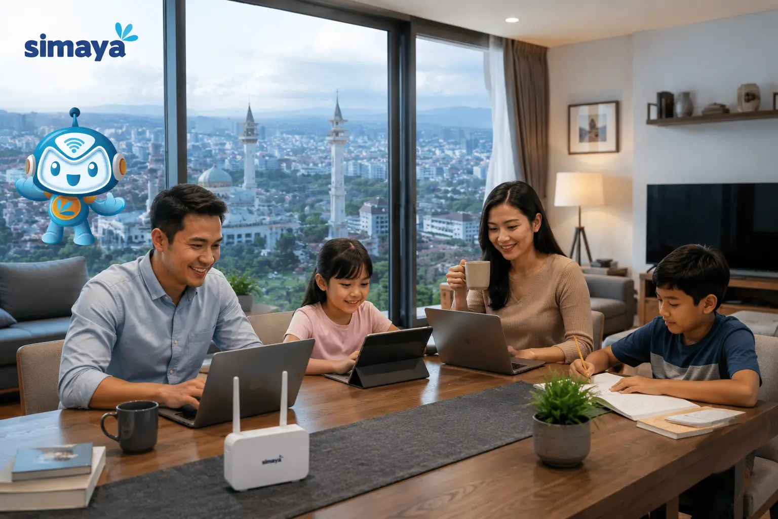 Internet rumah fiber optik di Bandung