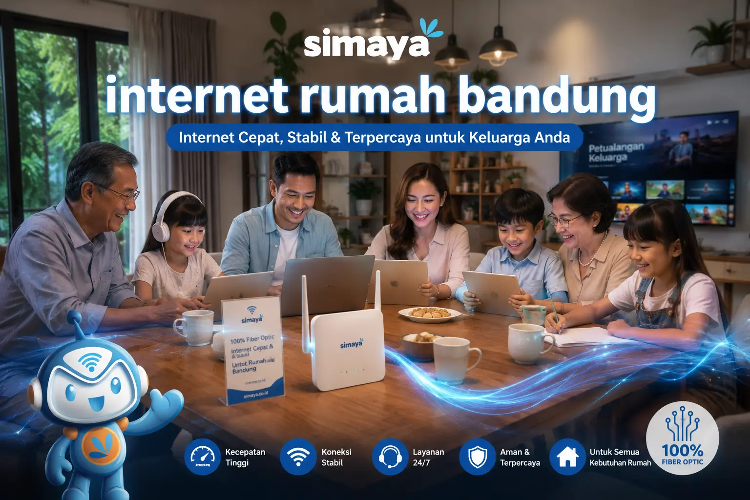 Internet Rumah Bandung cepat dan stabil dari Simaya