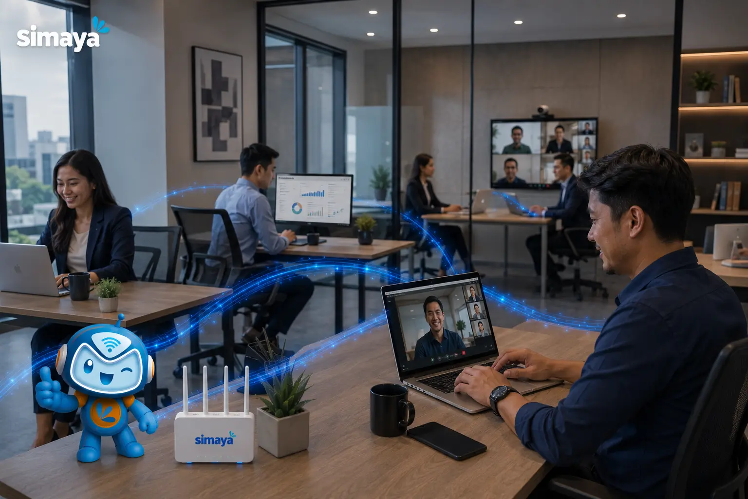 Internet stabil untuk kantor dan operasional bisnis