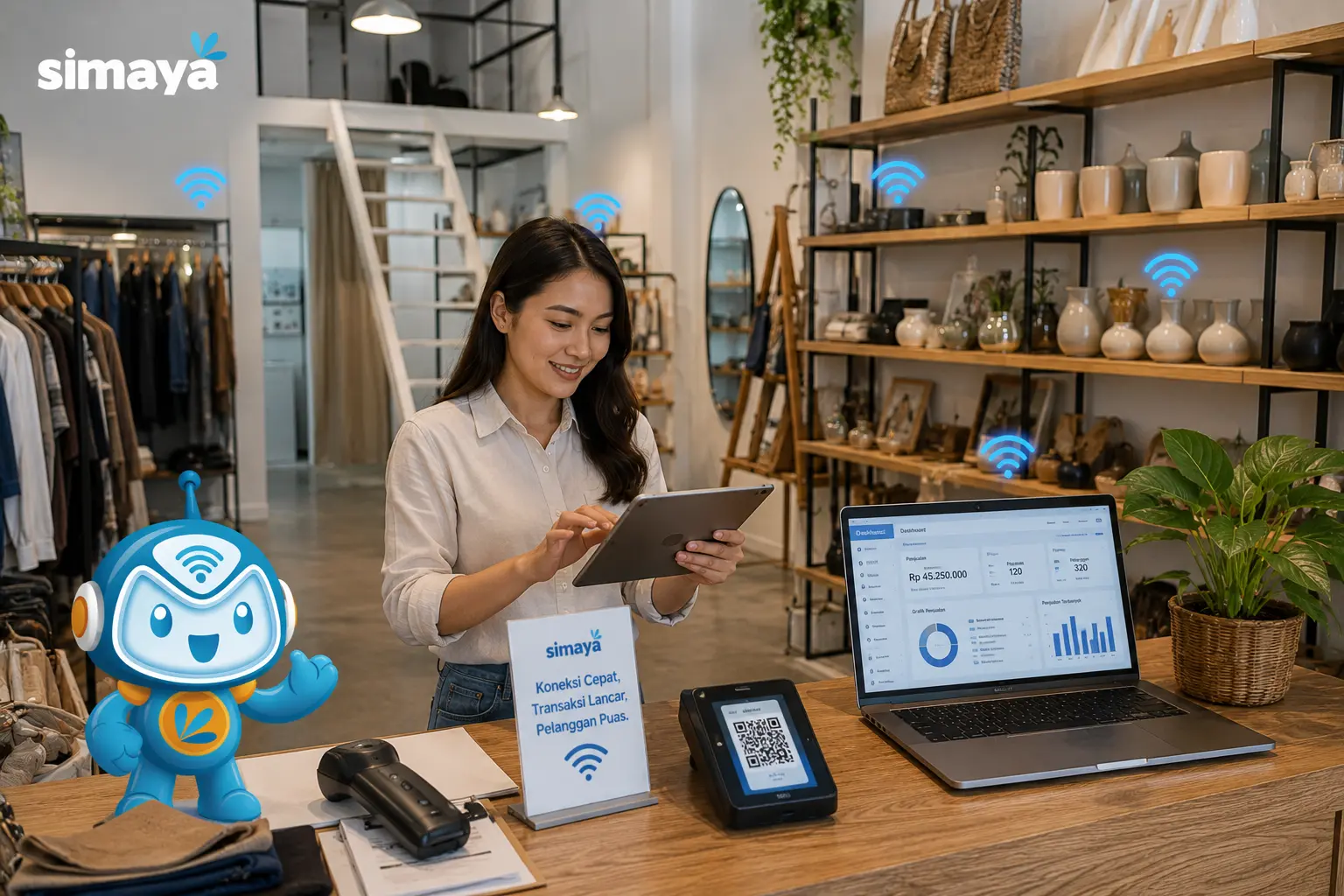 Internet unlimited Simaya untuk bisnis retail
