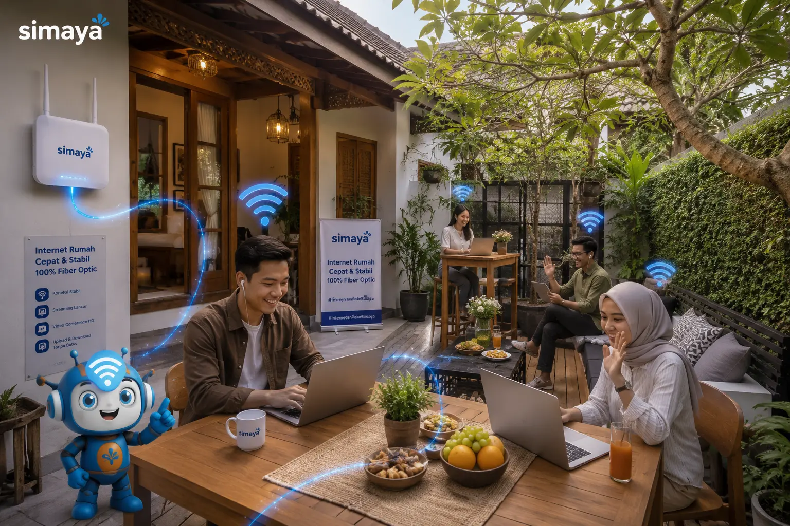 Internet cepat untuk bekerja dan meeting online di Bandung