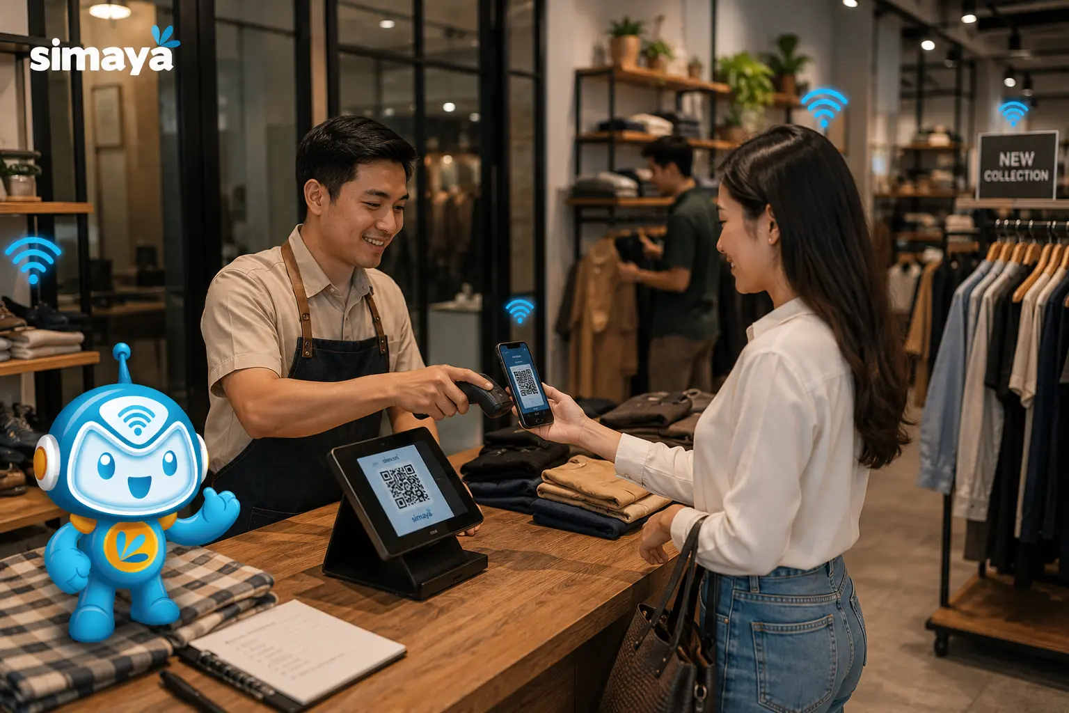 Internet stabil untuk transaksi digital di toko