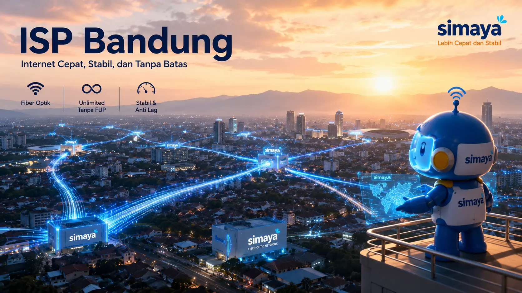 ISP Bandung dengan jaringan internet fiber optik cepat dan stabil dari Simaya