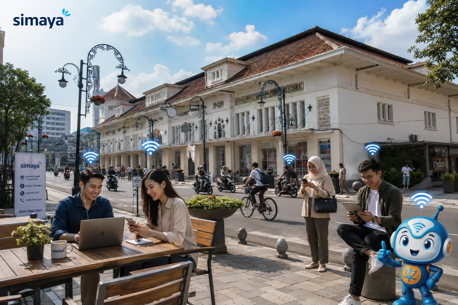 Aktivitas digital masyarakat Bandung menggunakan internet cepat
