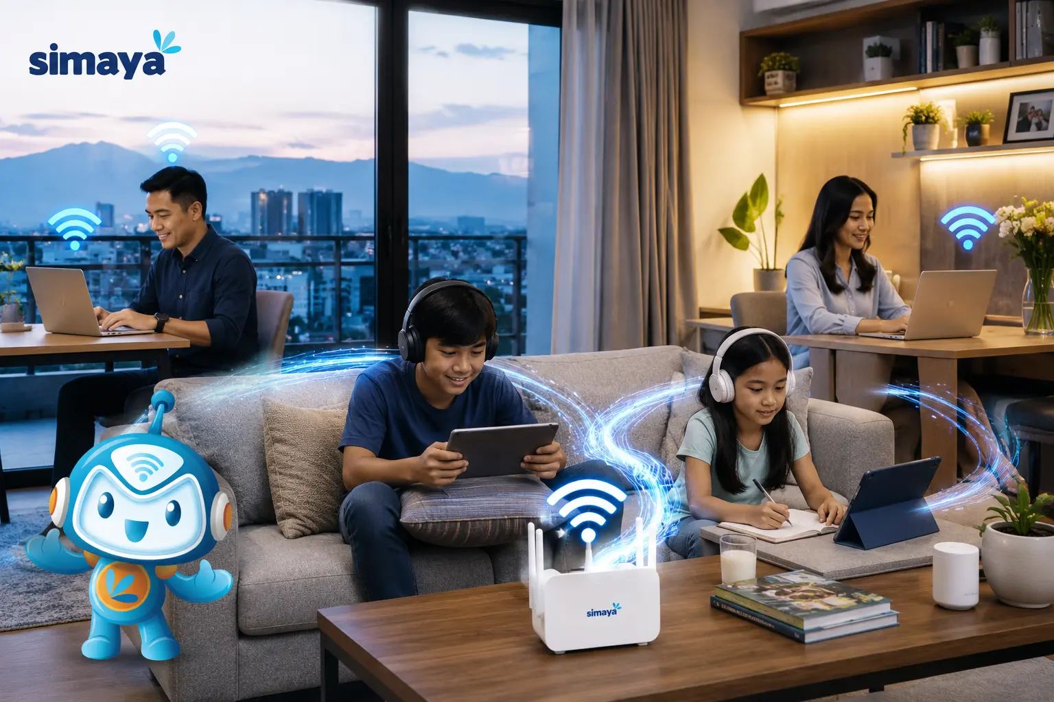 Kebutuhan WiFi rumah untuk keluarga di Bandung