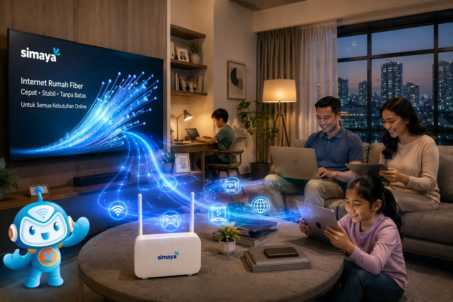 Keunggulan jaringan fiber optik untuk rumah