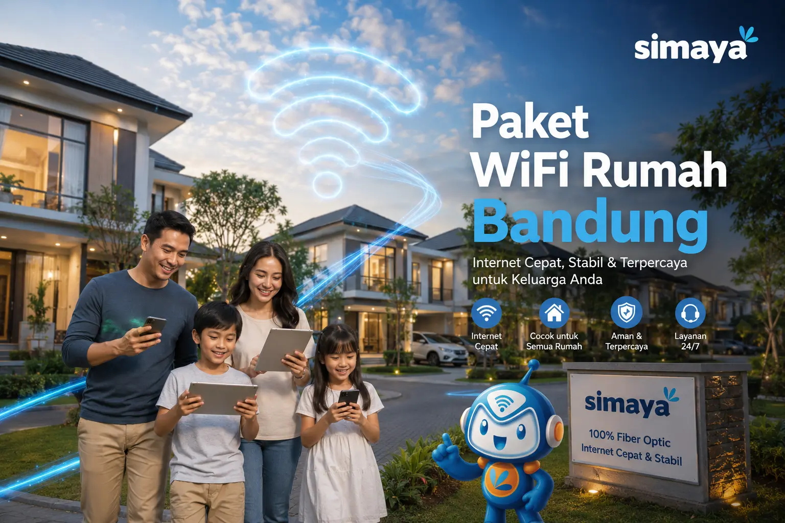 Paket WiFi Rumah Bandung cepat dan stabil dari Simaya