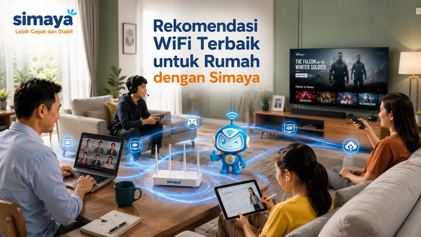 Rekomendasi WiFi terbaik untuk rumah menggunakan internet Simaya