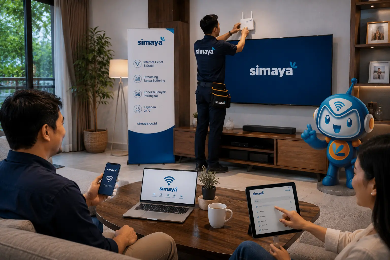 Layanan internet Simaya di Bandung
