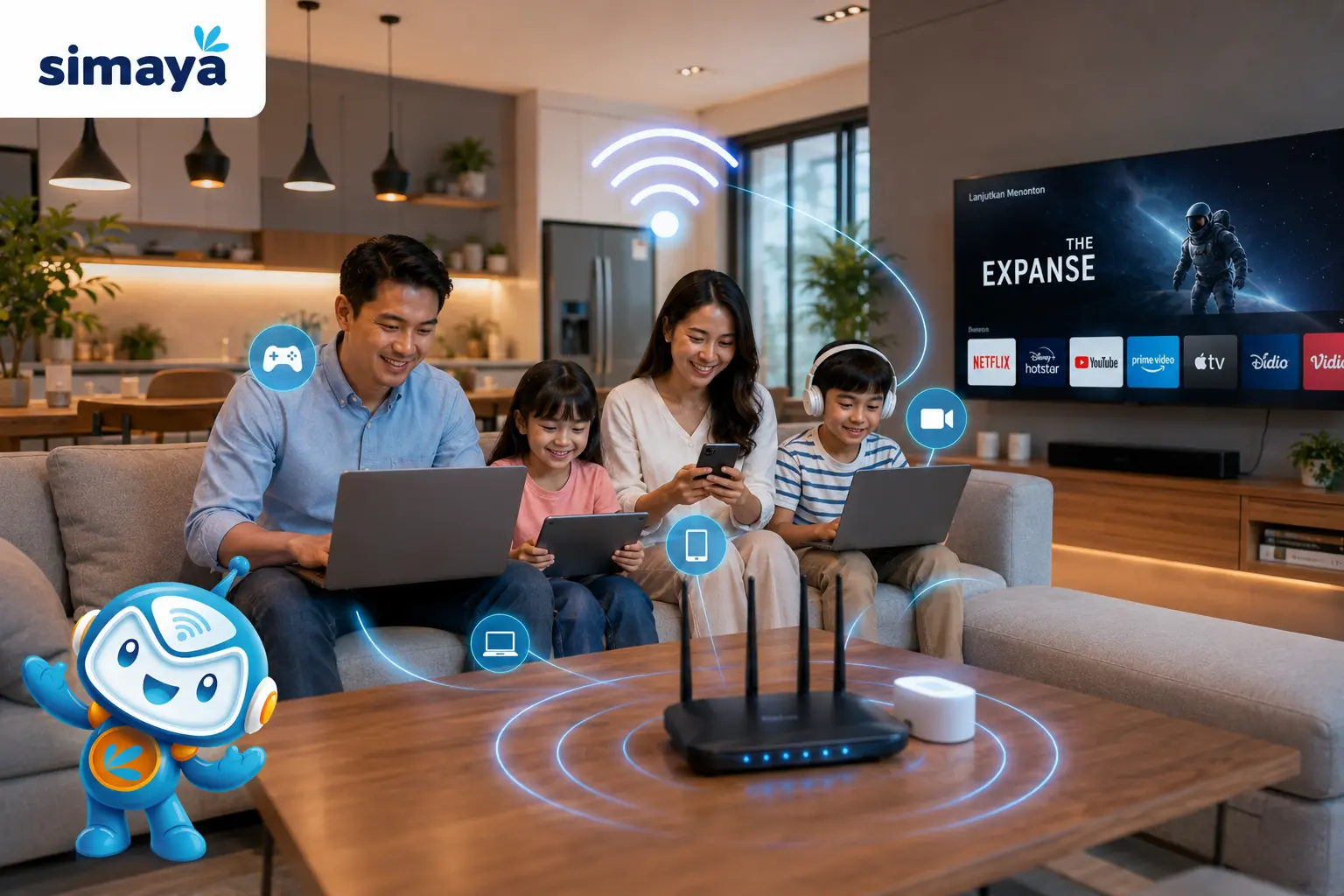 Layanan internet broadband Simaya di Bandung