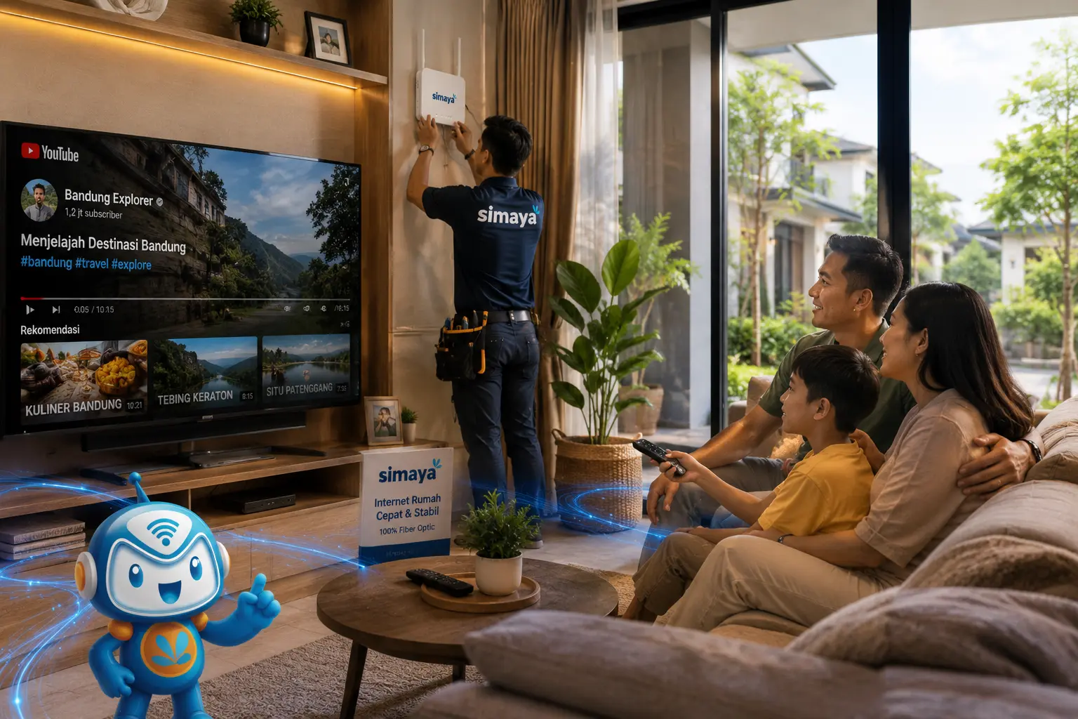 Layanan WiFi rumah Simaya di Bandung
