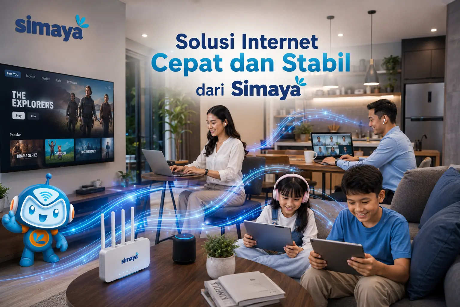 Solusi Internet Cepat dan Stabil dari Simaya untuk keluarga modern Indonesia