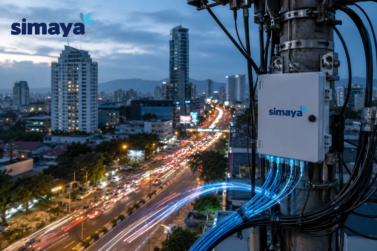 Infrastruktur jaringan fiber optic di Bandung