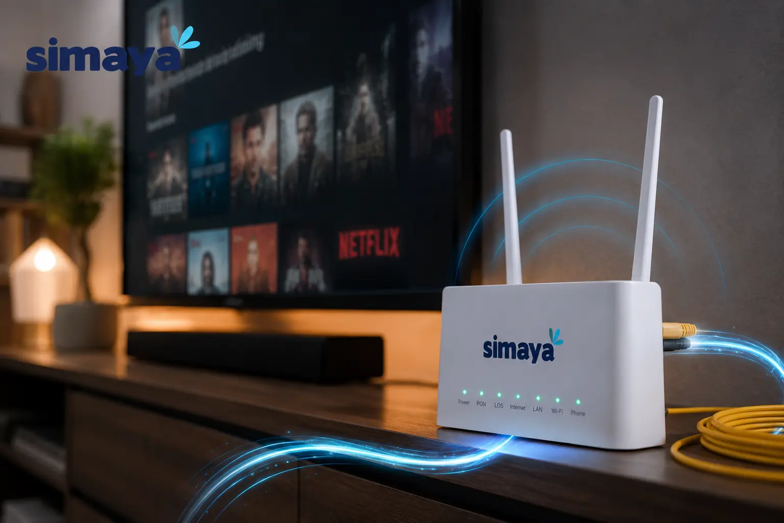 Teknologi fiber optic untuk streaming cepat