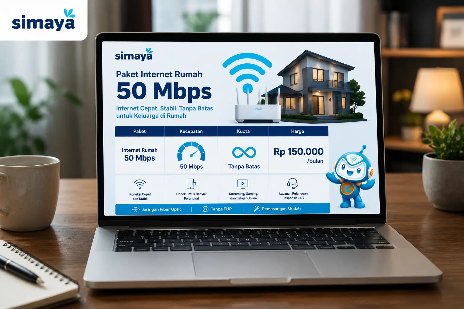 Harga WiFi 50 Mbps Bandung