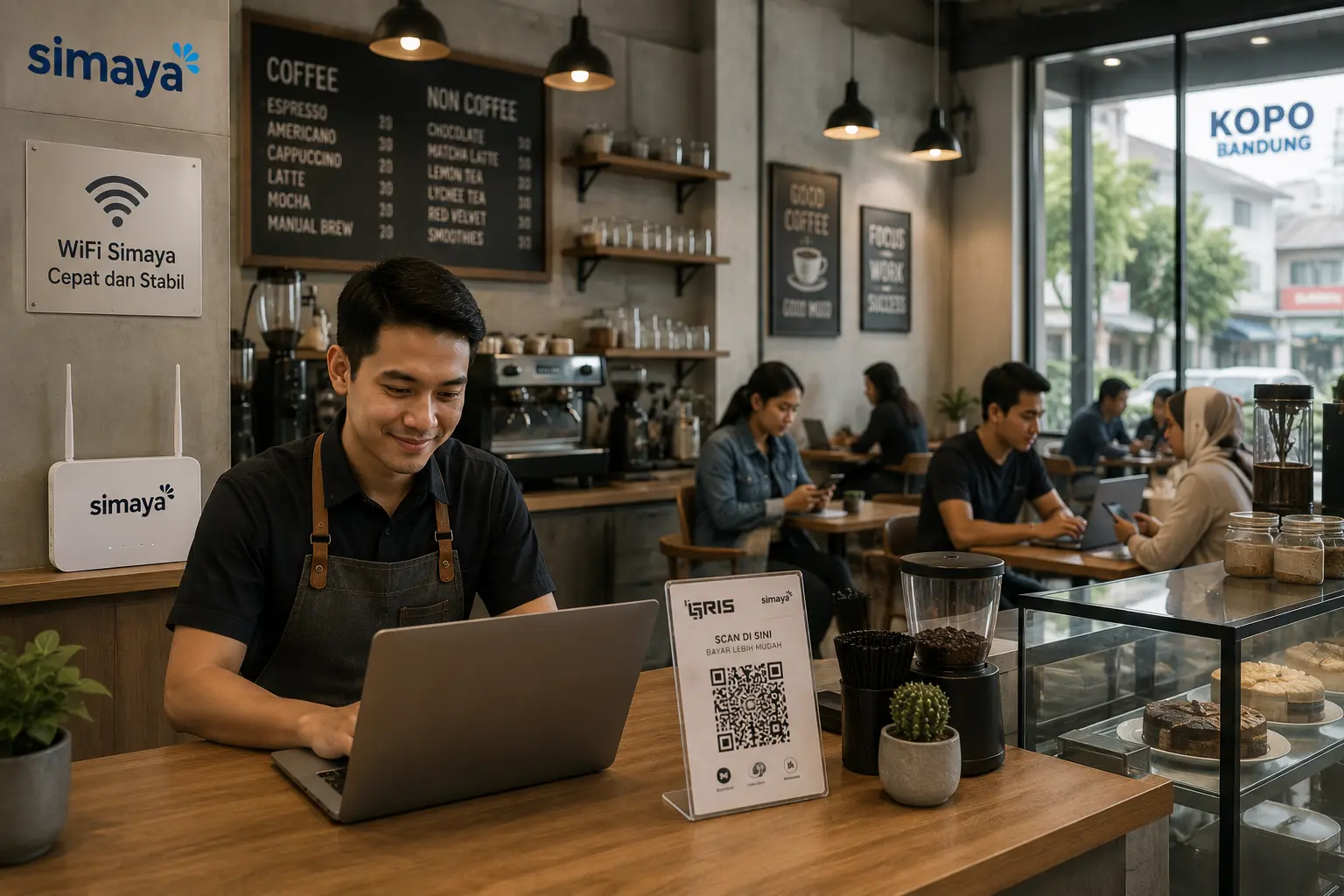 Internet bisnis Simaya untuk UMKM di Kopo Bandung.