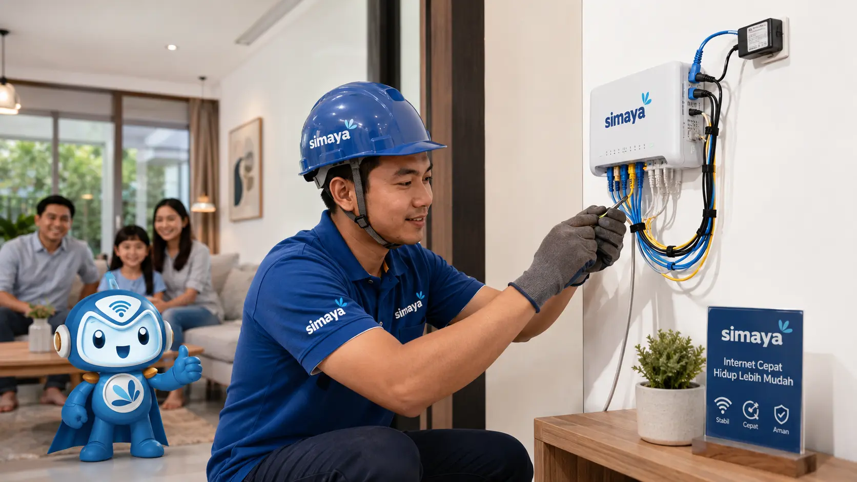 Keunggulan provider WiFi Bandung dengan jaringan fiber optic Simaya.