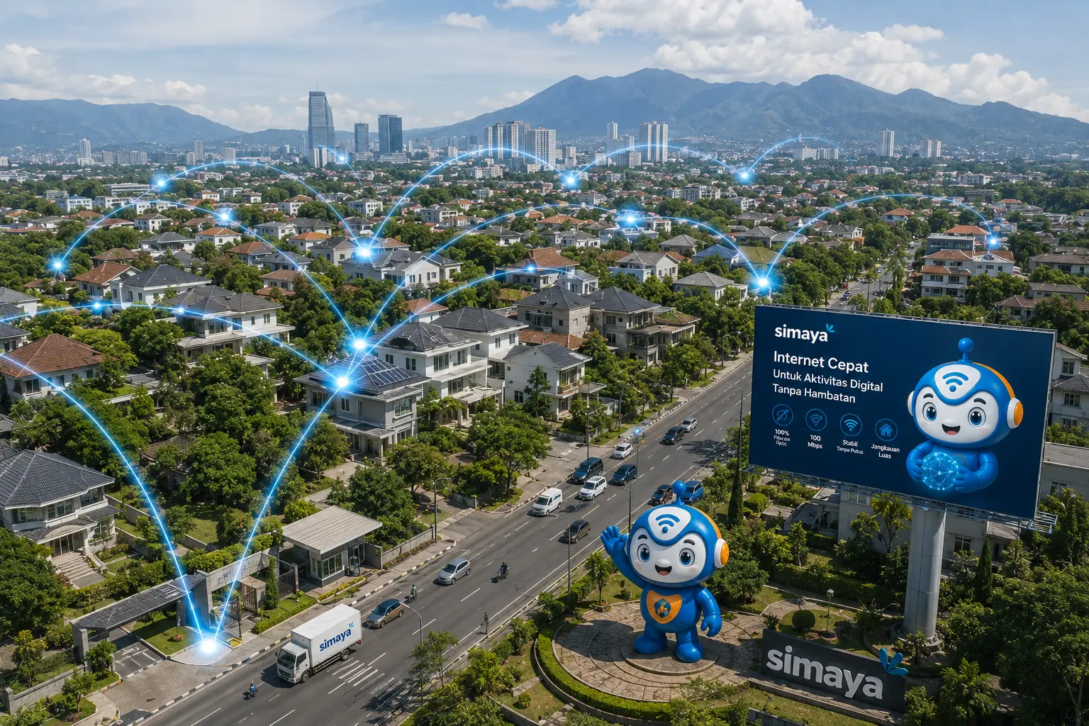 Layanan internet cepat Simaya tersedia di berbagai wilayah Bandung