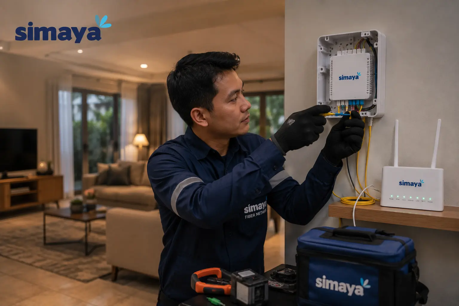 Layanan internet Simaya untuk streaming di Bandung