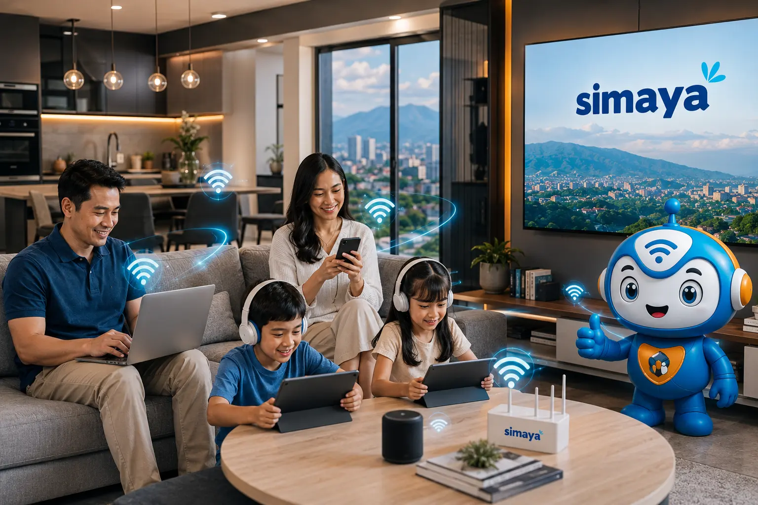Layanan internet fiber Simaya untuk rumah di Bandung