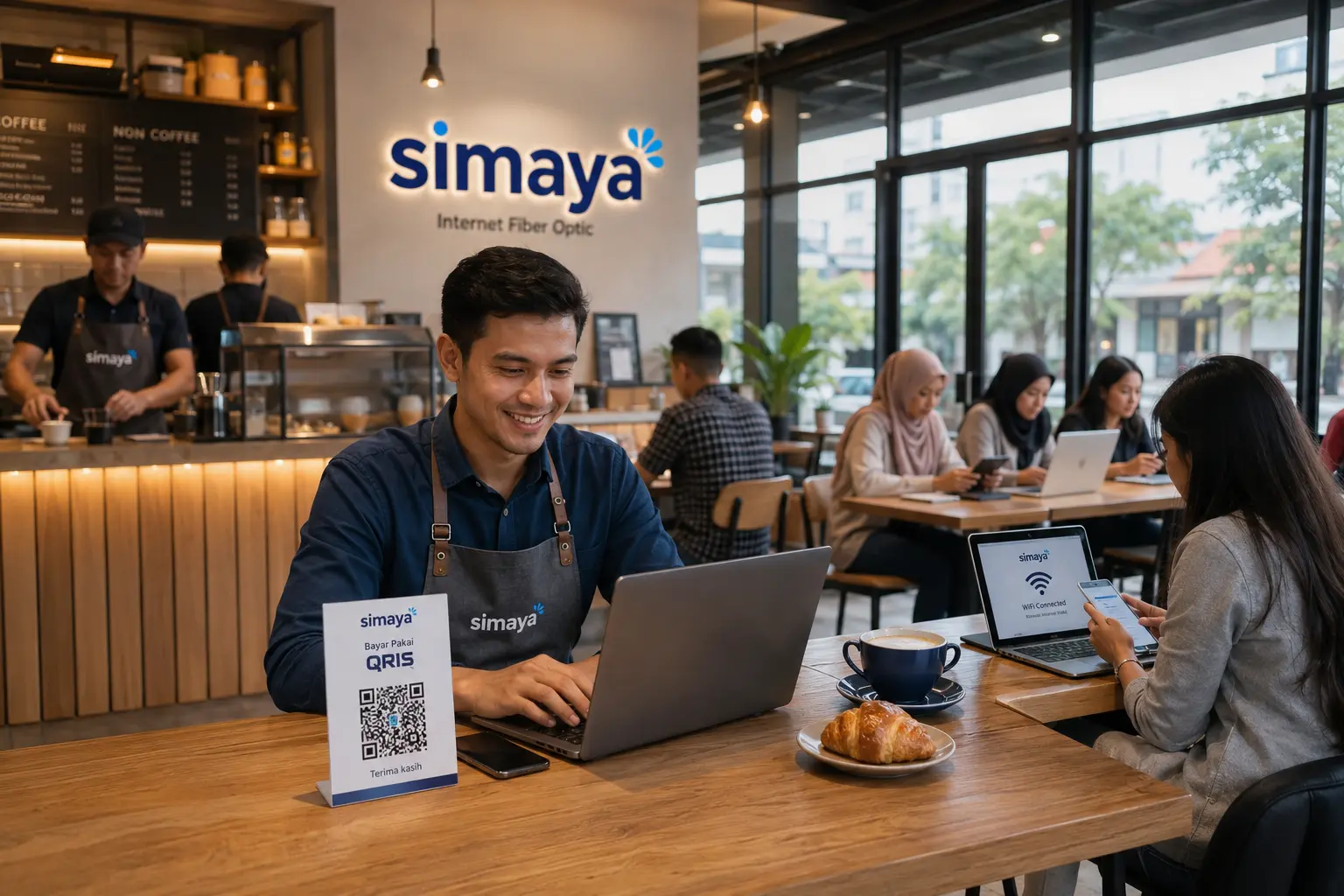 Internet bisnis Simaya untuk UMKM di Arcamanik Bandung.