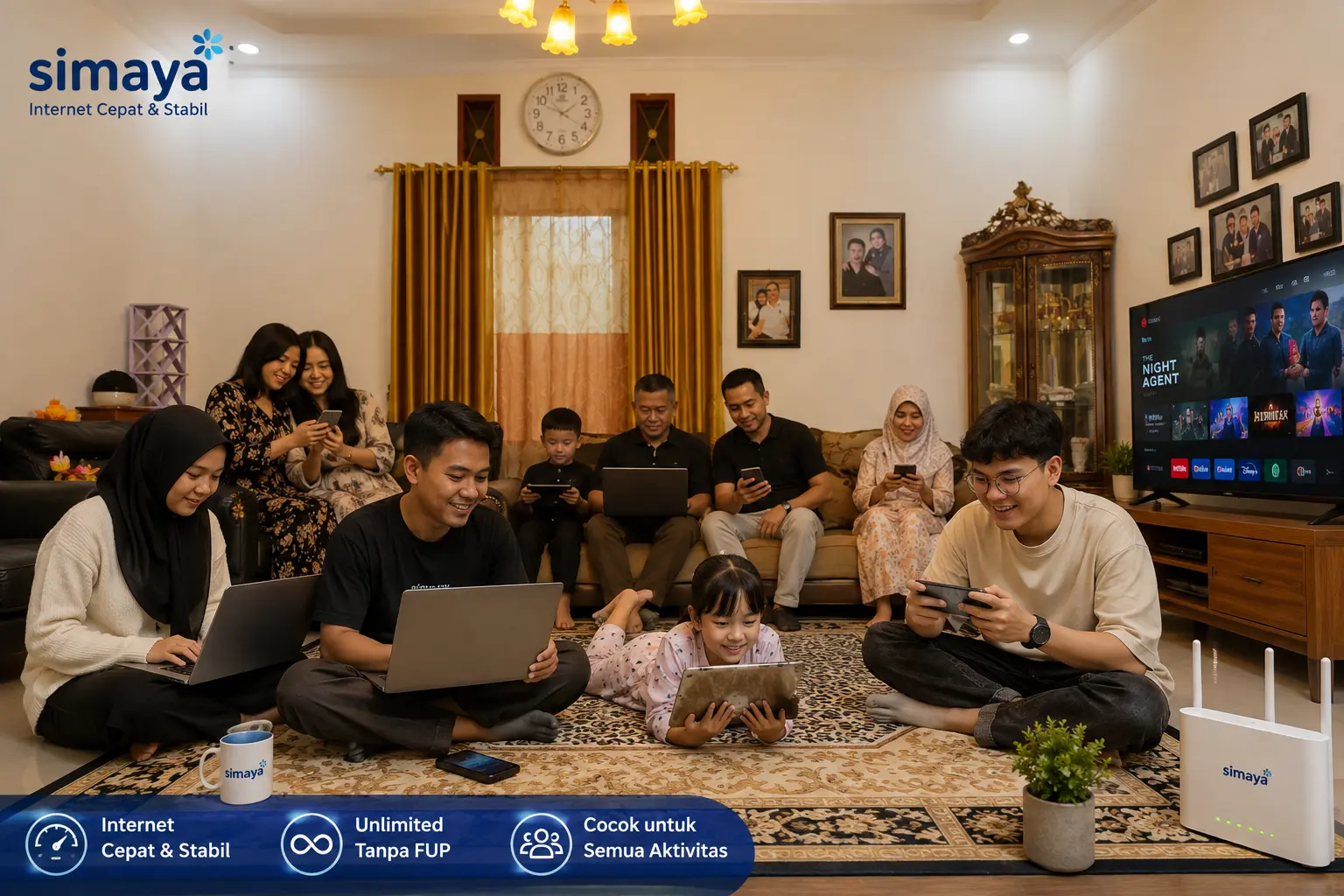 Internet rumah Simaya di Antapani