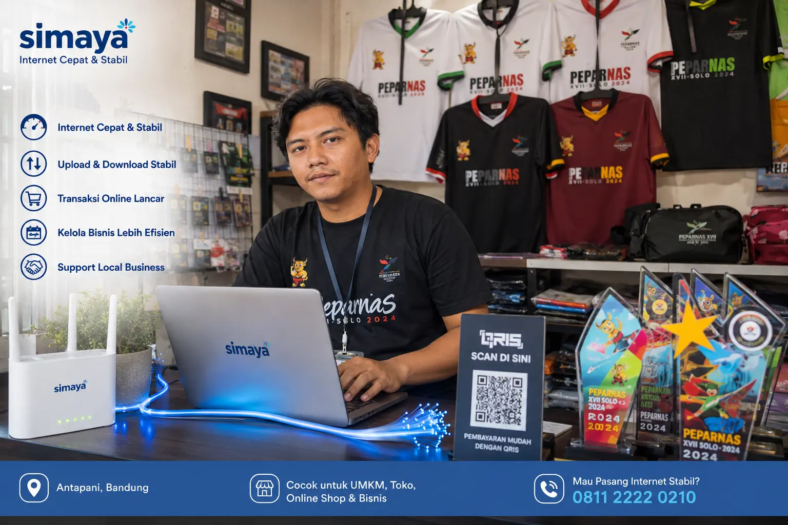 Internet Simaya untuk UMKM di Antapani