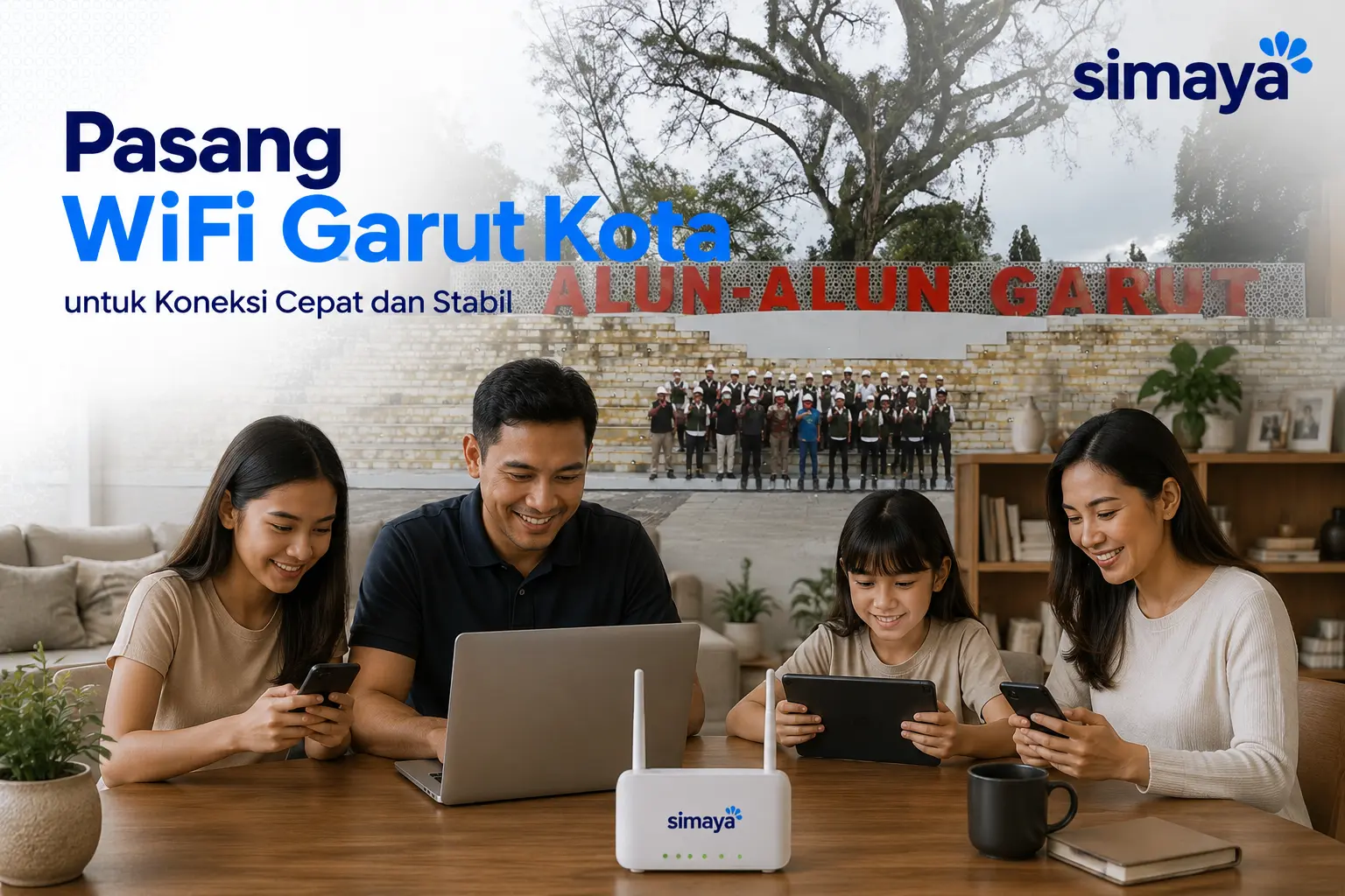Pasang WiFi Garut Kota untuk koneksi internet cepat dan stabil dari Simaya