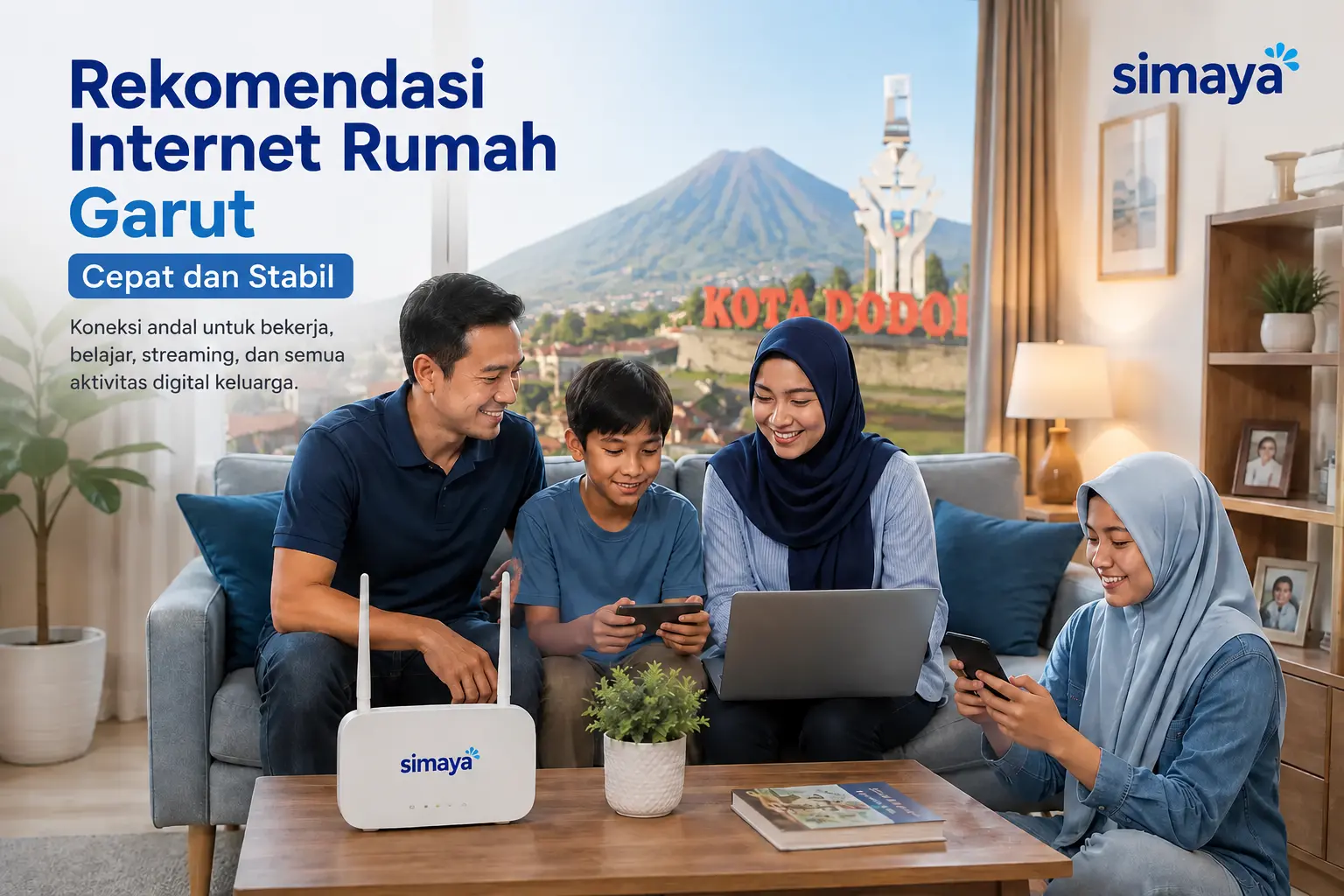 Rekomendasi internet rumah Garut Simaya untuk keluarga