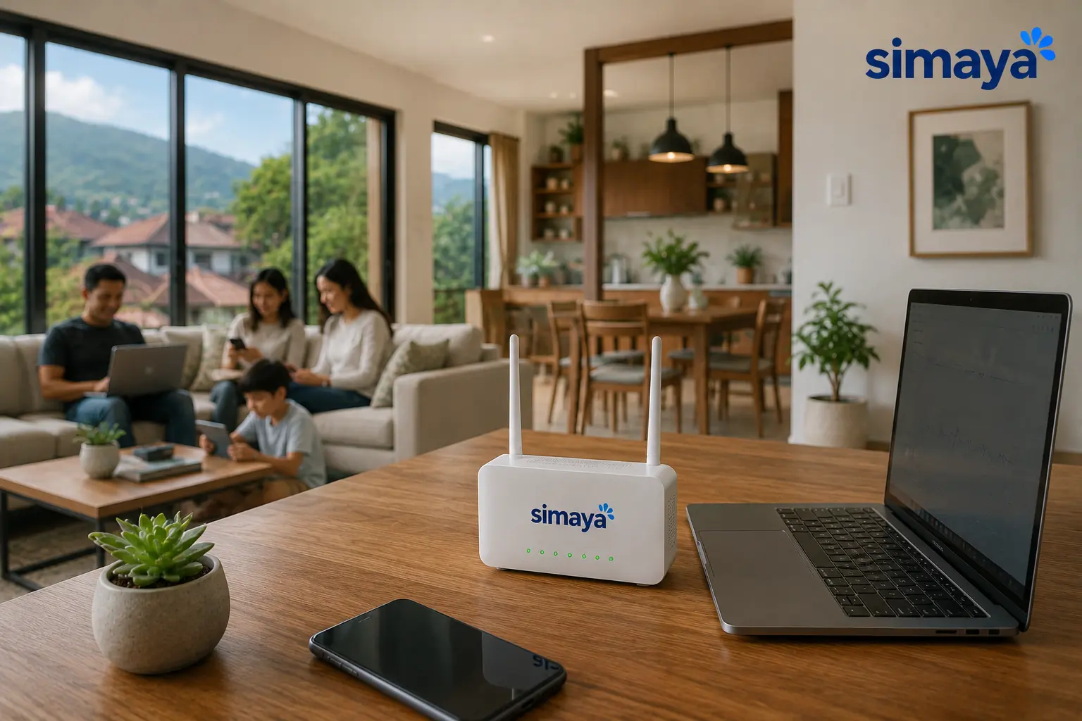 Router WiFi Simaya untuk internet rumah Garut