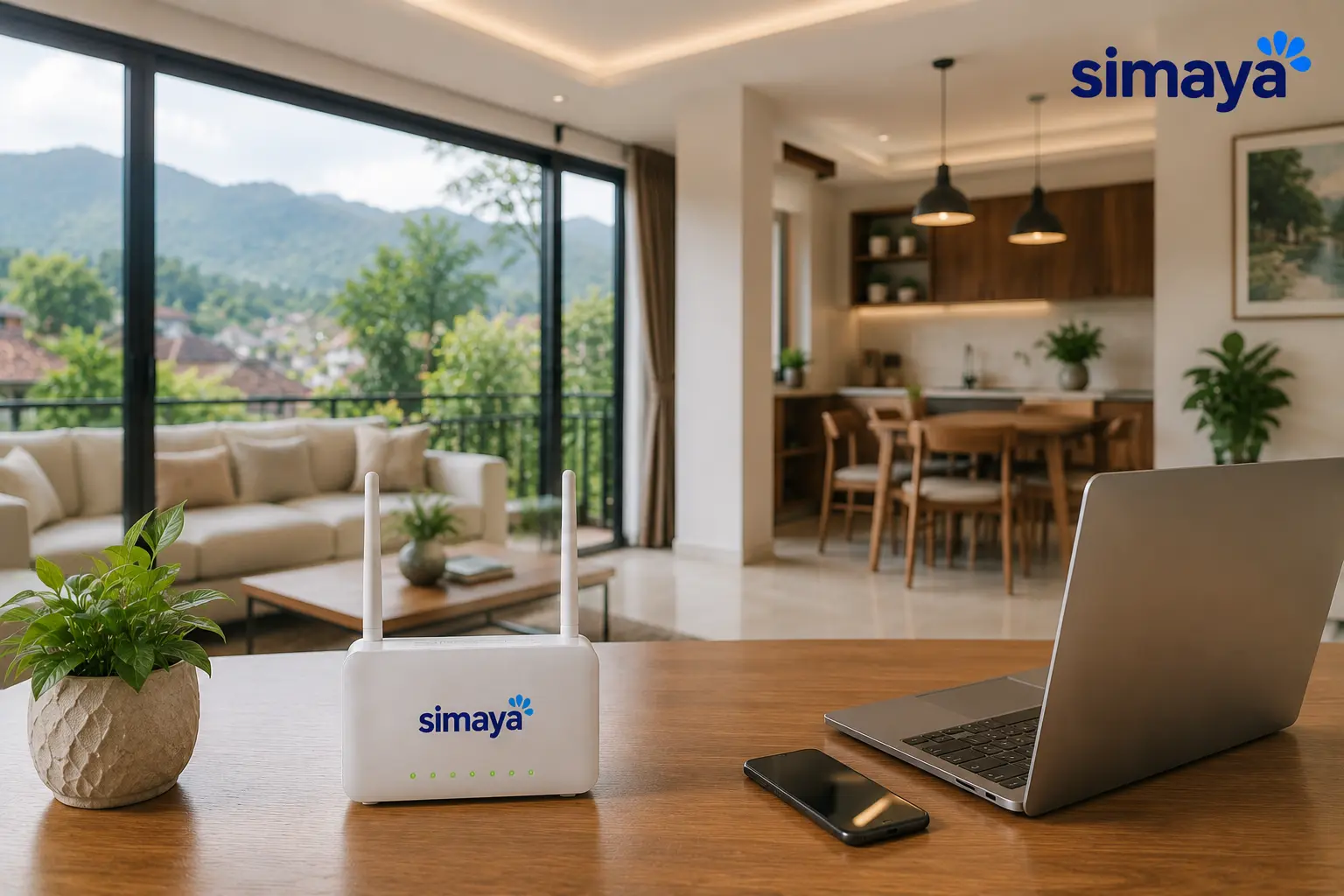 Router WiFi Simaya untuk koneksi internet stabil di rumah Garut