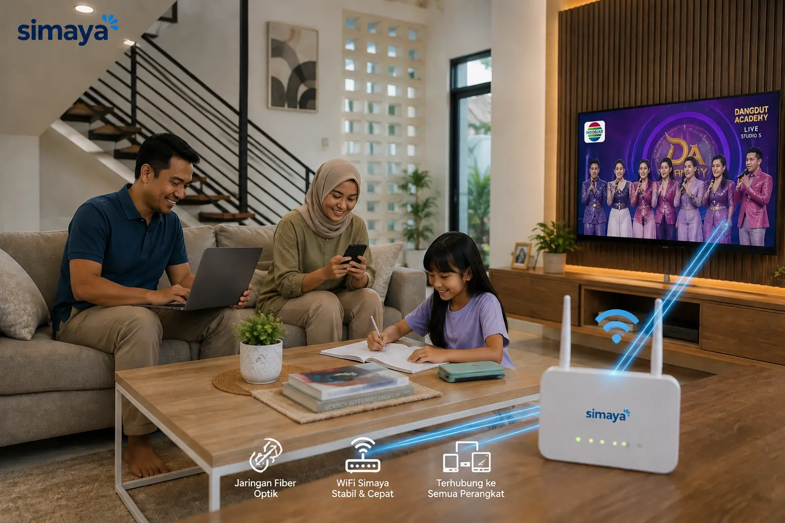 Layanan WiFi Simaya di Margahayu