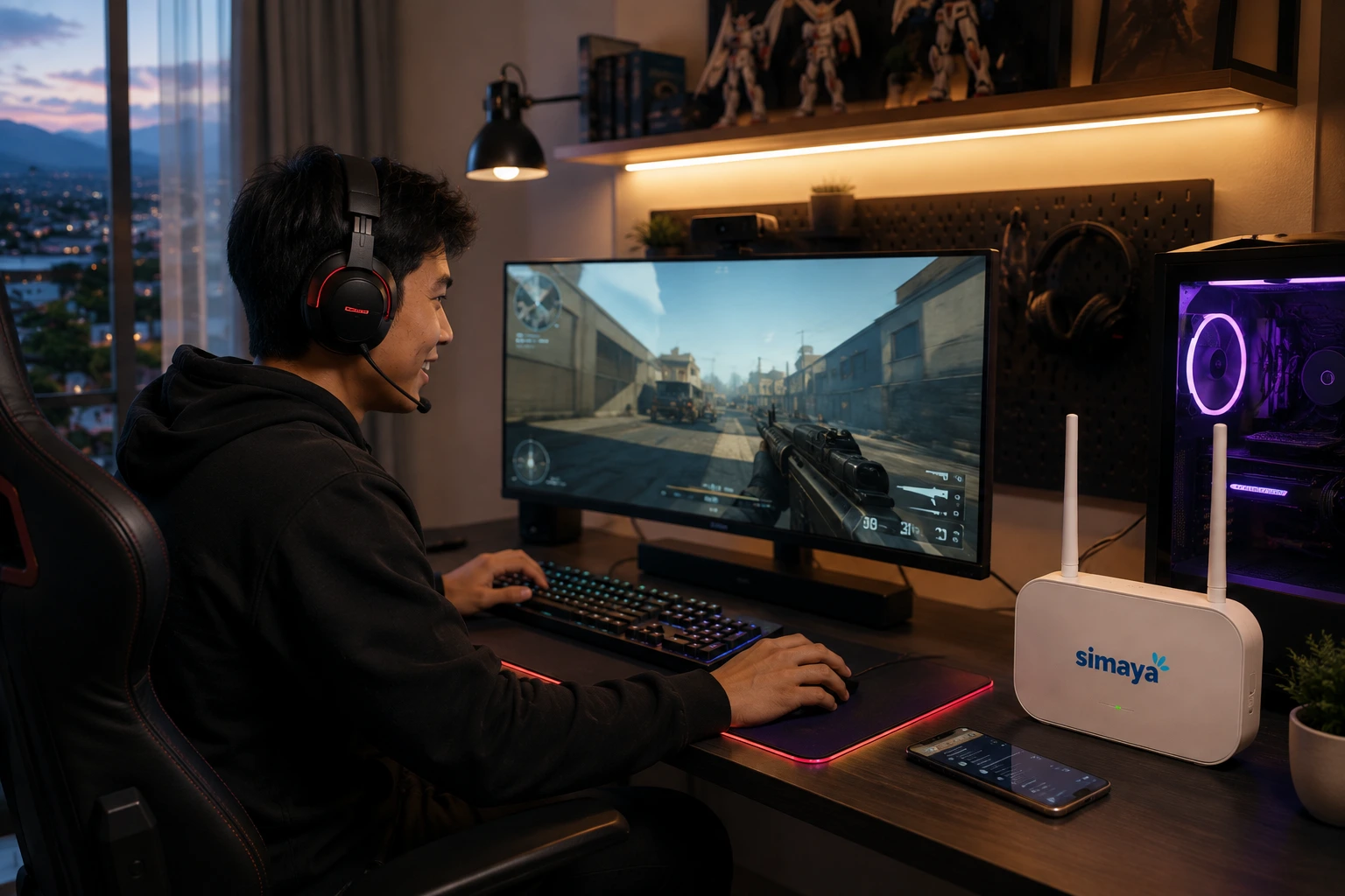WiFi gaming stabil di rumah Tasikmalaya