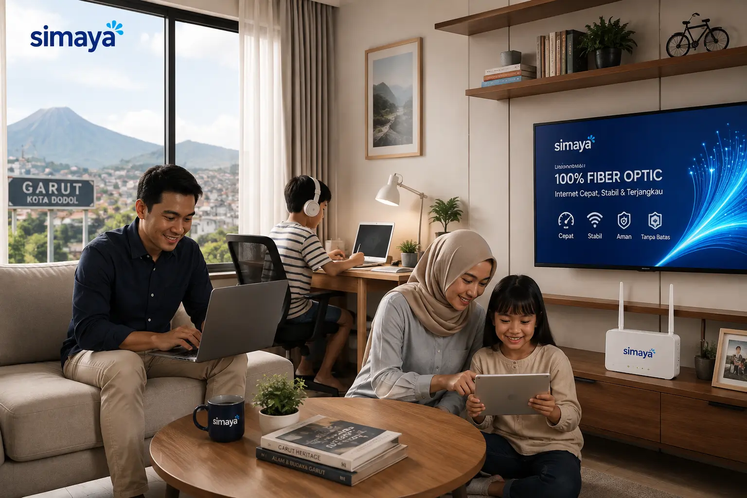 Internet fiber optik untuk rumah di Garut