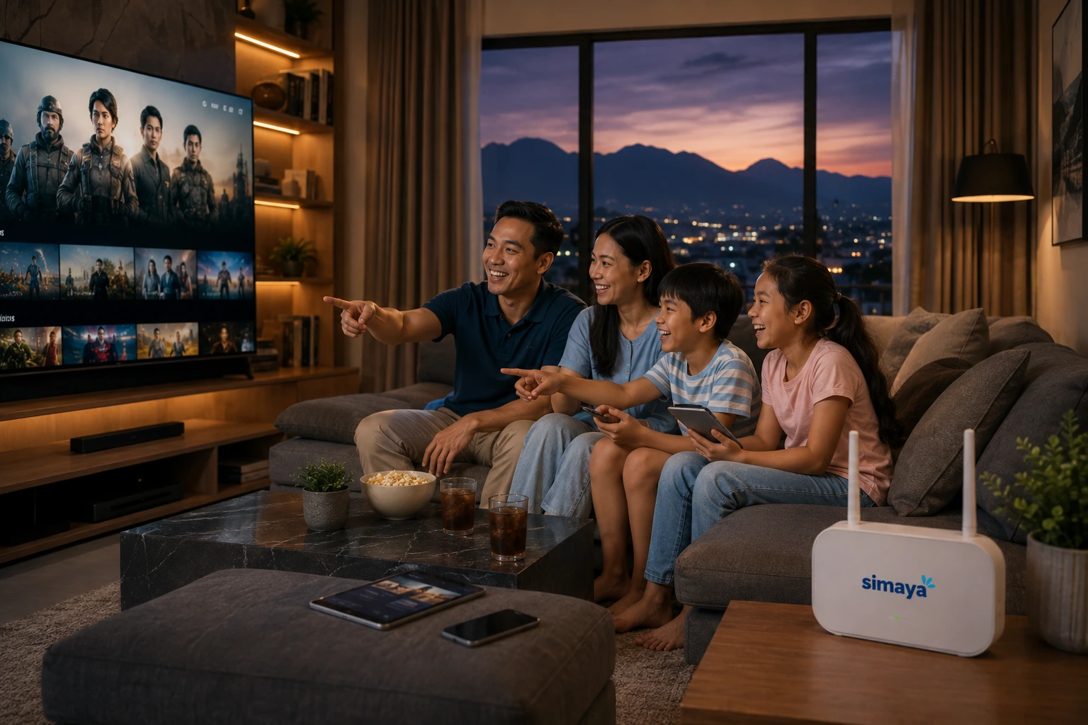 WiFi untuk streaming keluarga di Tasikmalaya