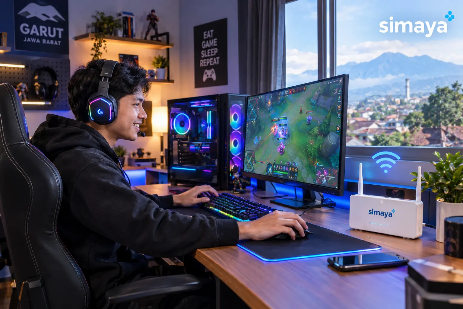 Internet stabil untuk gaming di Garut