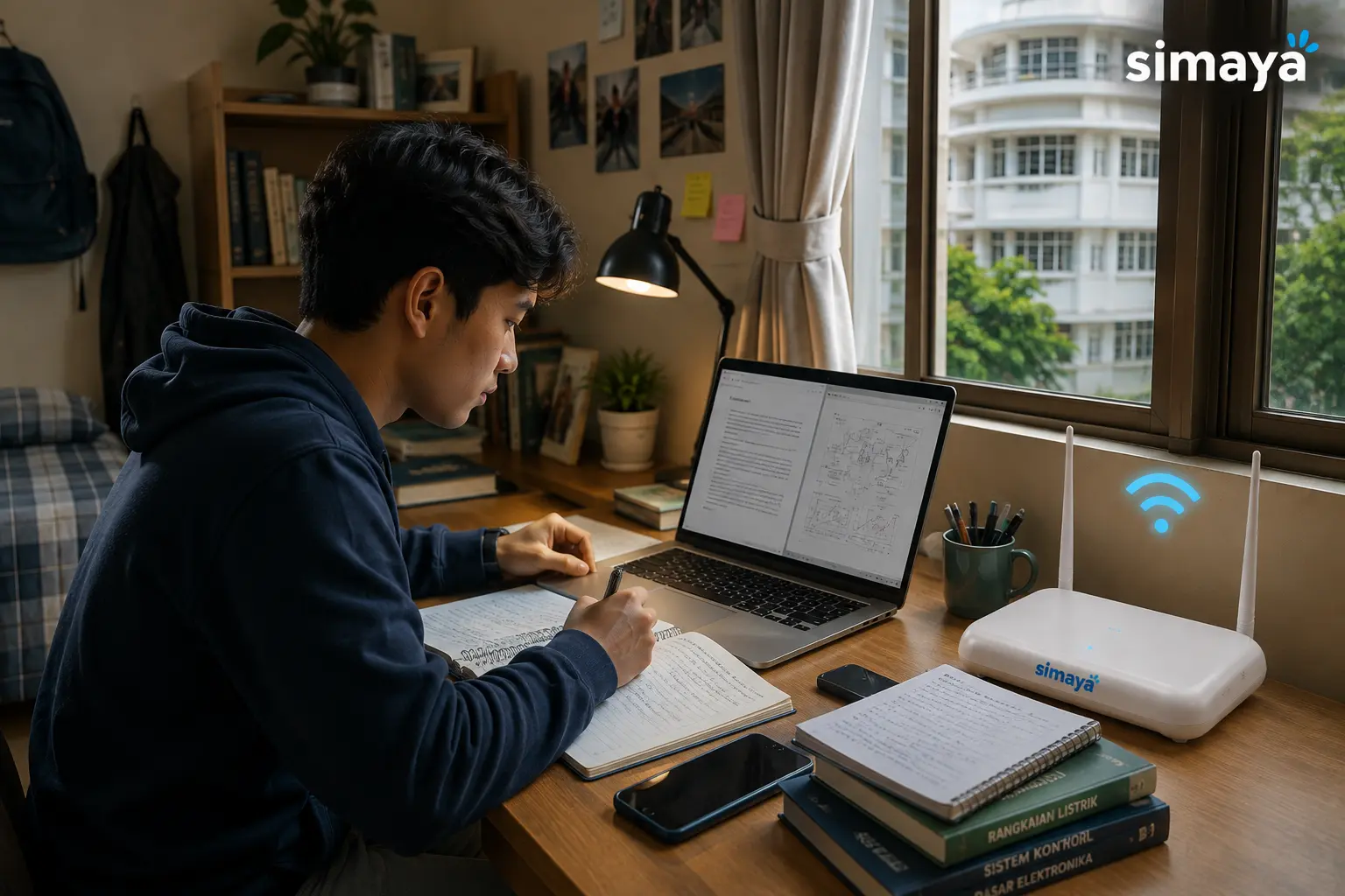 Internet mahasiswa Jatinangor untuk mengerjakan tugas kuliah