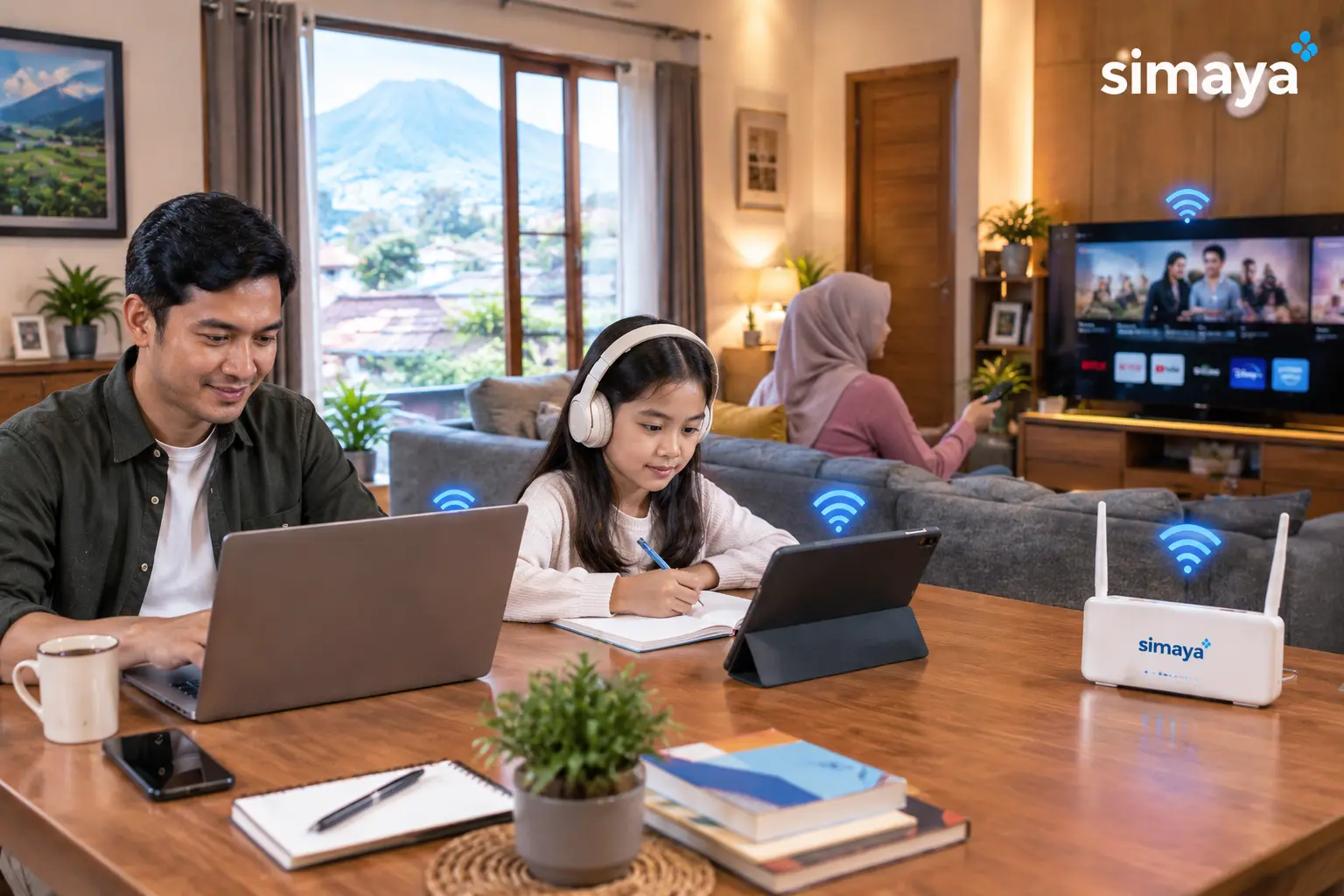 Internet rumah untuk keluarga di Garut
