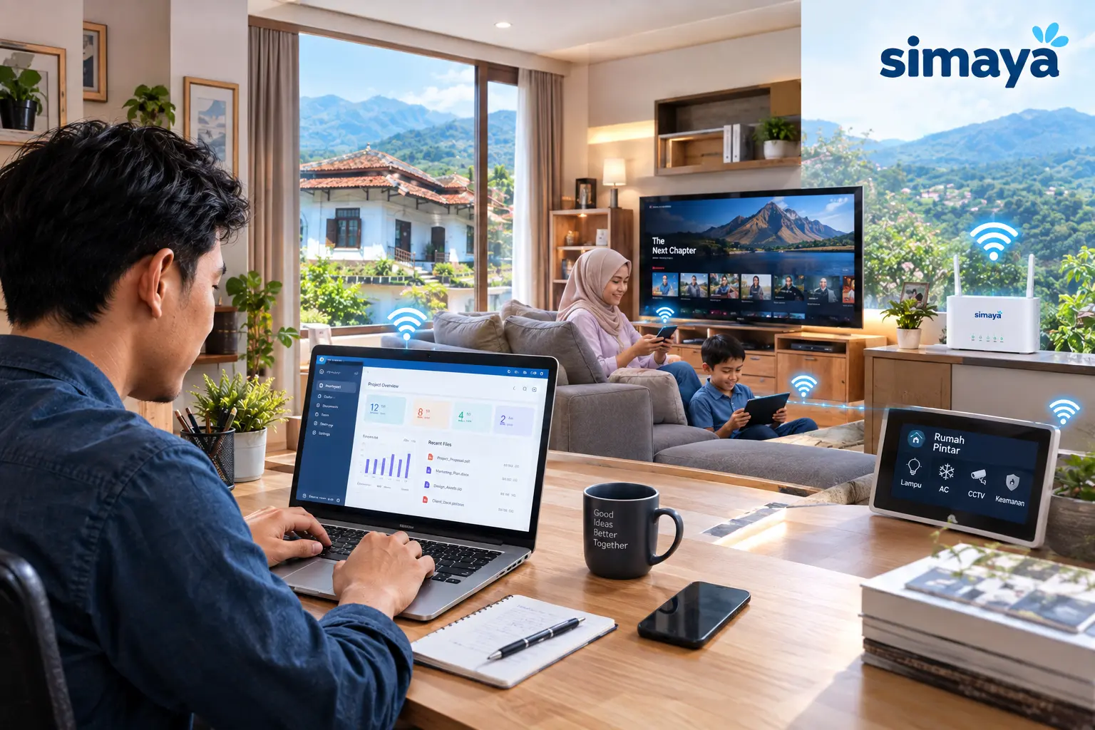 Internet untuk WFH Garut dengan koneksi stabil Simaya