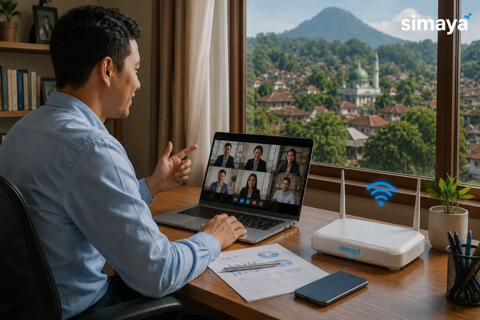 Internet Samarang untuk bekerja dari rumah
