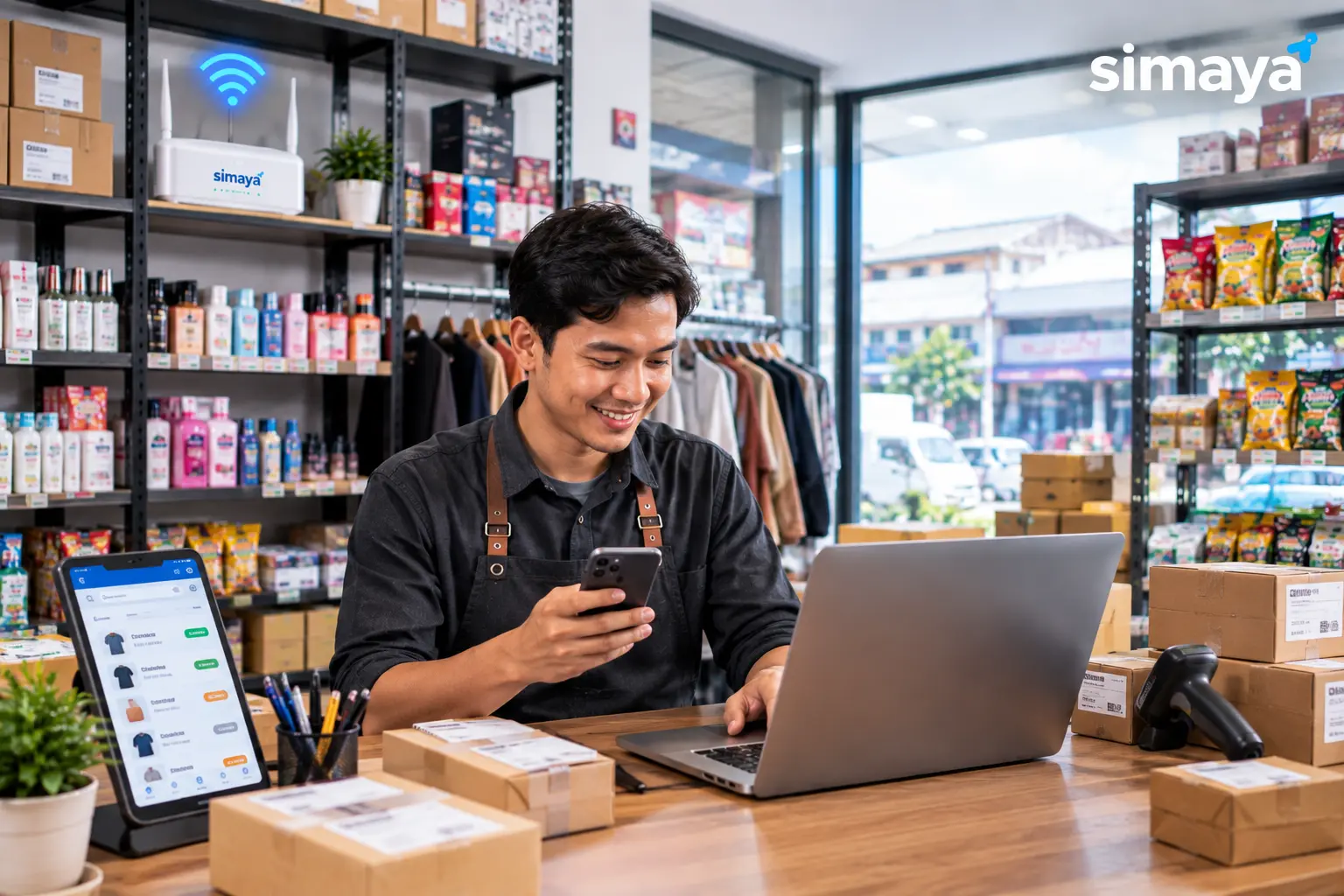 Internet untuk toko Garut mendukung marketplace