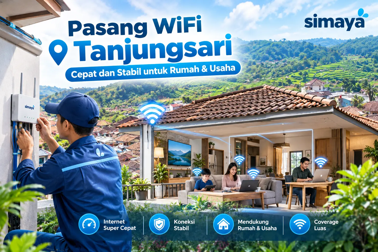 Pasang WiFi Tanjungsari Sumedang dengan Simaya