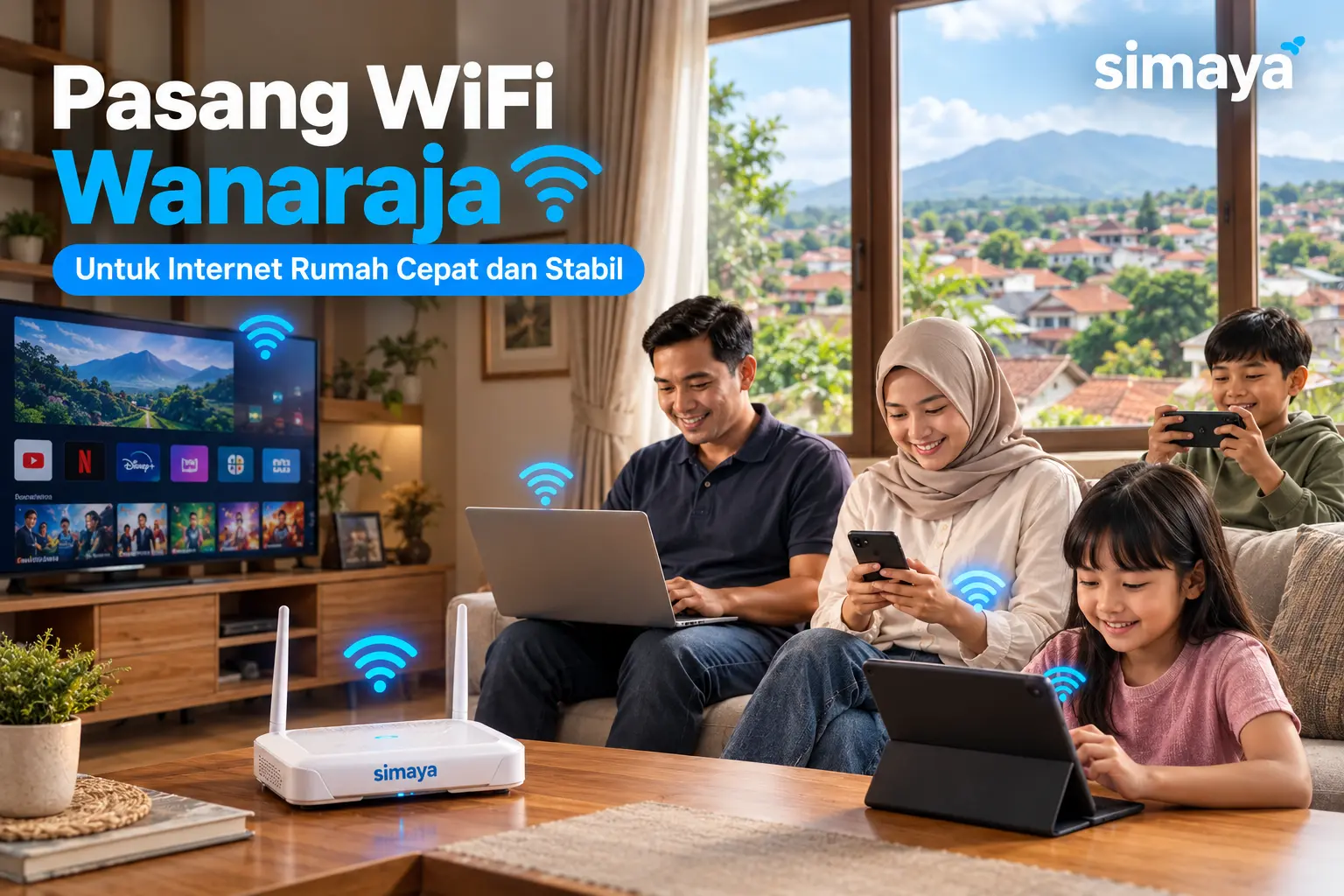 Pasang WiFi Wanaraja untuk internet rumah Simaya