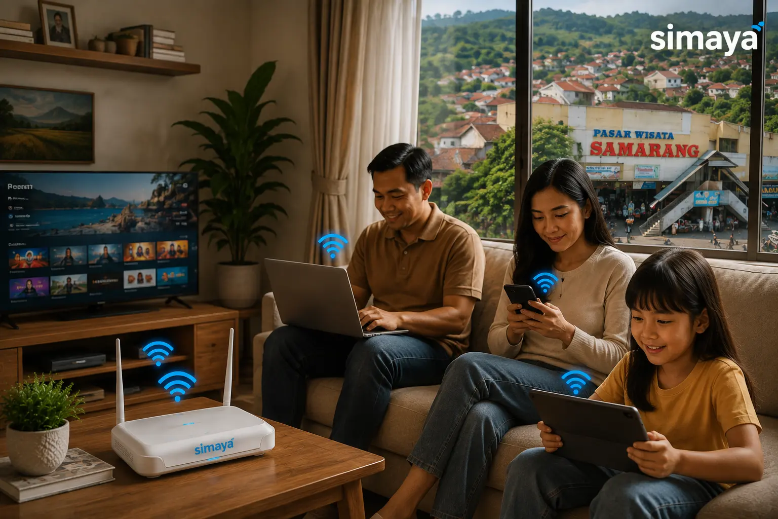 WiFi rumah Samarang untuk kebutuhan keluarga
